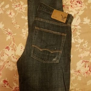 Men's American Eagle Distressed Slim Straight Jean's NWOT 28X30